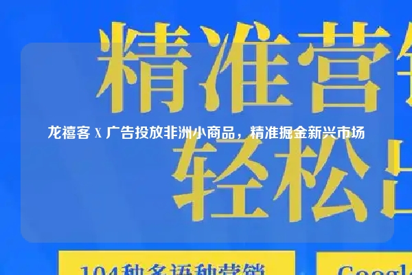 龙禧客 X 广告投放非洲小商品,精准掘金新兴市场