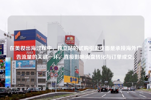 在美妆出海过程中，独立站的试购引流页面是承接海外广告流量的关键一环，直接影响询盘转化与订单成交。