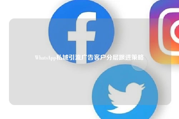 WhatsApp私域引流广告客户分层跟进策略