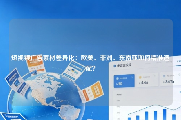短视频广告素材差异化：欧美、非洲、东南亚如何精准适配？